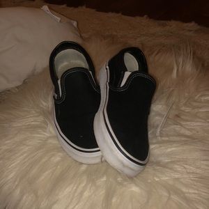 Black Vans Canvas Slip-On Women